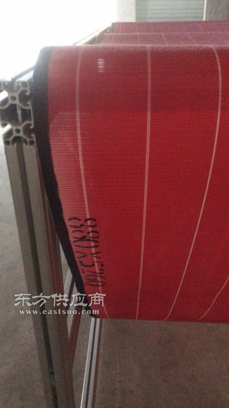 專業生產手套熔噴布機器用紅色聚酯網帶 輸送帶 熔噴布輸送網簾圖片